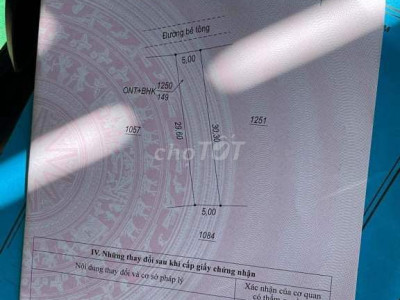 Bán đất  gần chau me