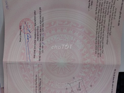 chính chủ cần bán gấp lô đất thuộc xã bình trung