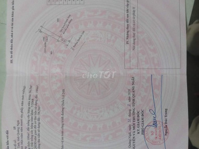 Đất mặt tiền chợ mới tịnh hà