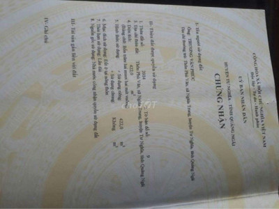 Đất nghĩa trung Huyện Tư Nghĩa 422m2