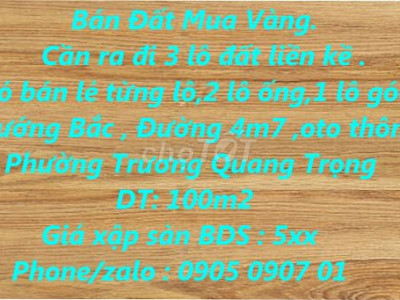 3 lô liền kề có bán lẻ, giá không thể rẻ hơn