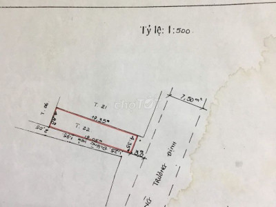 Nhà MT Trương Định 86.44m2; bê hông có hẻm nhỏ
