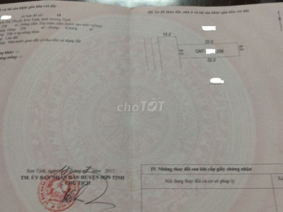 Đất sổ đổ 256m2, 8x32 đường Tịnh Hà, Tịnh Thọ