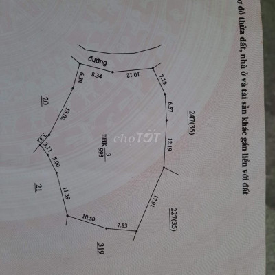 Chính chủ kẹt tiền cần bán 1000m2 đất vườn BSơn