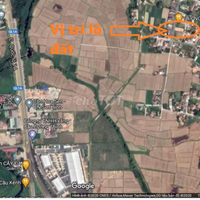 BÁN ĐẤT Ở TỊNH PHONG,CÁCH CÂY XĂNG CƯỜNG THỊNH 50m