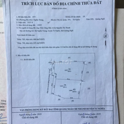 Bán 1480m2 đất ở hoàn toàn Nghĩa Trung