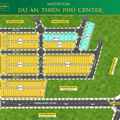 Đất đấu giá trung tâm thị trấn Sơn Tịnh Quảng Ngãi
