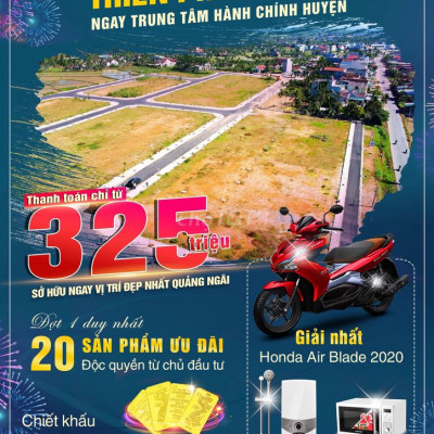 Đất giá rẻ, ngay trung tâm huyện Sơn Tịnh, Q.Ngãi