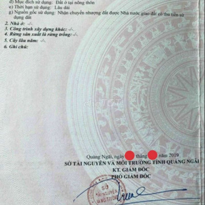 Bán đất Tịnh Phong giá đầu tư