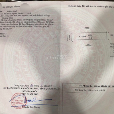 Đất Huyện Tư Nghĩa 131m²