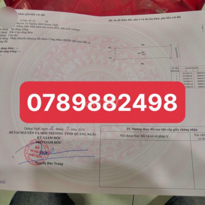 Đất Huyện Tư Nghĩa 225m²