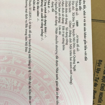 ĐẤT THỊ TRẤN MỘ ĐỨC (CHÍNH CHỦ)