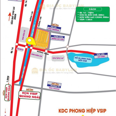 20 LÔ ĐẤT NỀN TẠI QUẢNG NGÃI GIÁ 490 TRIỆU/ NỀN