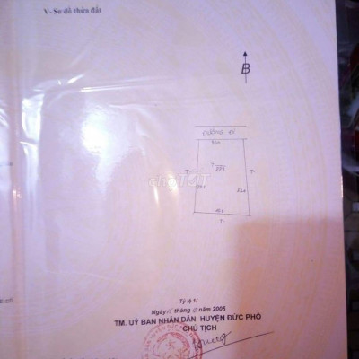 Đất sổ đỏ,Thạnh Đức, Nở hậu, Sa huỳnh, Đức Phổ