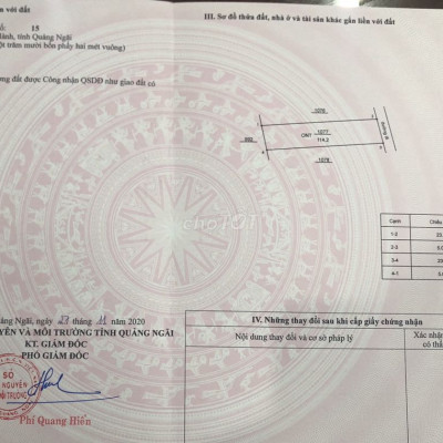 Bán gấp lô đất Hành Đức,Nghĩa Hành,Quảng Ngãi