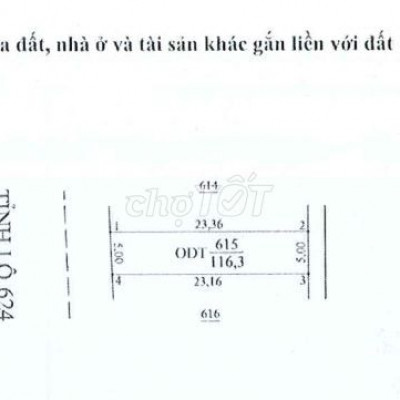 Bán 2 lô Mặt Tiền Đường Tỉnh 624 Thị Trấn Chợ Chùa