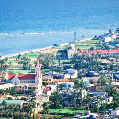 Nhà đất Lý Sơn 2 mặt tiền view biển siêu đẹp