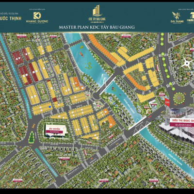 BÁN 2 LÔ MẶT TIỀN ĐƯỜNG 32M DỰ ÁN TÂY BÀU GIANG CÁCH TP QUẢNG NGÃI 500M