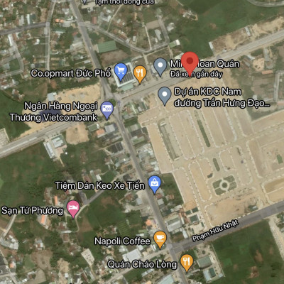 Cần Bán 2 lô liền kề mặt tiền đường Trần Hưng Đạo, Đức Phổ, Quảng Ngãi, vị trí đẹp lh 00935329379