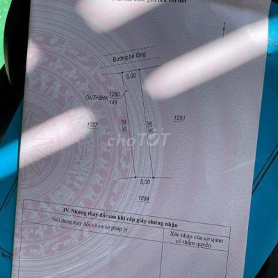 Bán đất  gần chau me