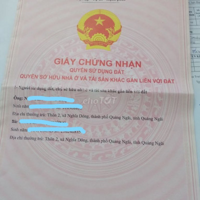 Nhà mặt tiền Nghĩa Dõng  rộng đẹp
