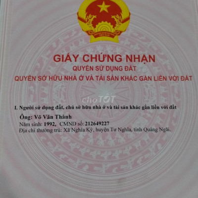 Chính chủ bán lô đôi ở Nghĩa Thuận.Dưới Tư nghĩa2