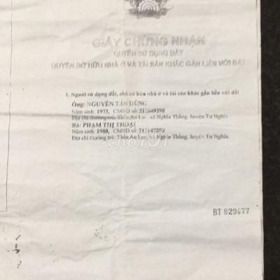 Bán đất nghĩa thắng đường bê tông 6m, thổ cư 300m2