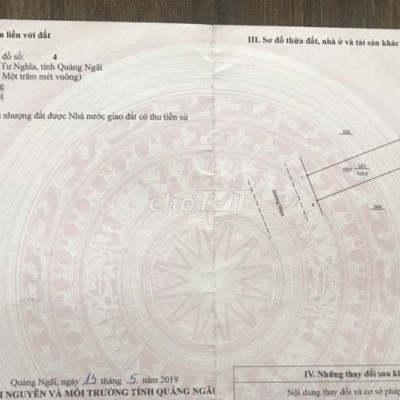 Lô đất Sông Vệ, Quảng Ngãi có sổ, giá chỉ 8tr/m2