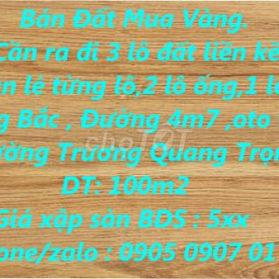 3 lô liền kề có bán lẻ, giá không thể rẻ hơn