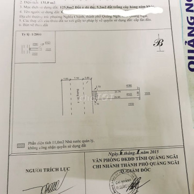 Nhà mặt tiền Đường 30/4 TP Quảng Ngãi