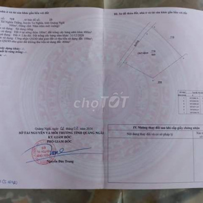 Cần bán đất xã nghĩa thắng