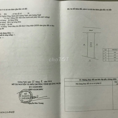 Chính chủ bán 4 nền đất sổ đỏ tổng diện tích 518m2
