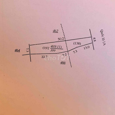 Bán Nhà Mặt Tiền QL1A