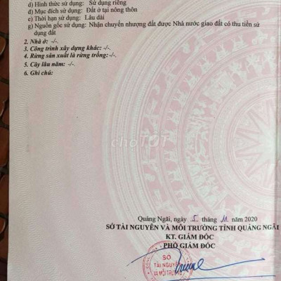 Cần tiền bán lô đất thổ cư