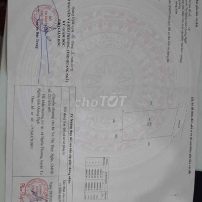 Bán đất Gò Da - Tư Nghĩa giá 260 triệu