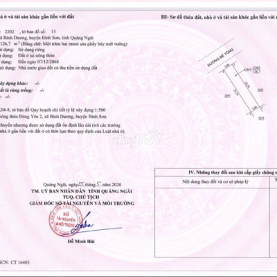 Bán đất dự án Đông Yên (Bình Sơn) Đất Chính Chủ