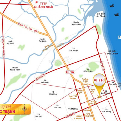 Đất nền ven biển Đức Thạnh giá rẻ 2,5tr/m2