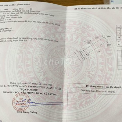 Giỏ hàng Quảng Ngãi giá rẻ 6,5tr/m2 - sổ Hồng