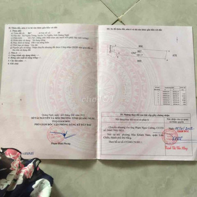 Bán đất Nghĩa Trung. Quảng Ngãi giá rẻ 365tr