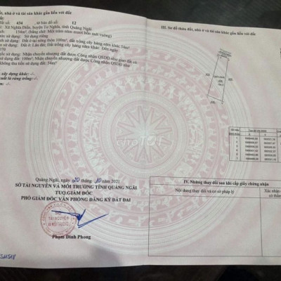 ĐẤT SIÊU RẺ NGHĨA ĐIỀN CHỈ 390TR/LÔ, NHẬN CỌC 50TR