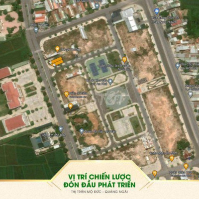 Sập hầm 2 lô MT Hiếm TT Mộ Đức, giá đầu tư, sổ đỏ