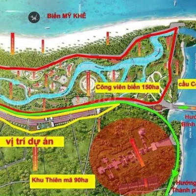 Chỉ 1 tỷ 790 đường Hoàng Sa Quảng Ngãi 36m, sổ chủ