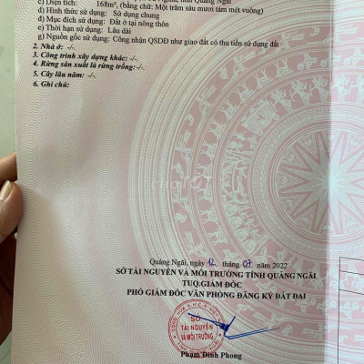 Bán đất ở 168m2