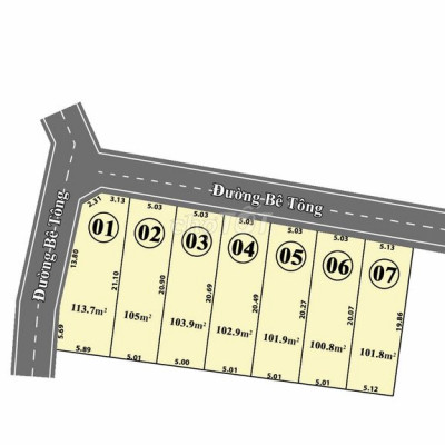 Block 7 lô góc 2 mặt tiền giá chỉ 2xx triệu: