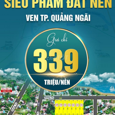 Bán lô đất ven sông tuyệt đẹp giá chỉ 339tr