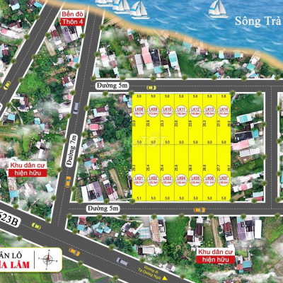 320tr đất thổ cư 200m2 dân cư đông đúc sổ đỏ ngay