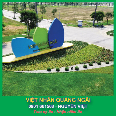 Mặt tiền Giáp Công viên Cây xanh VSIP Quảng Ngãi