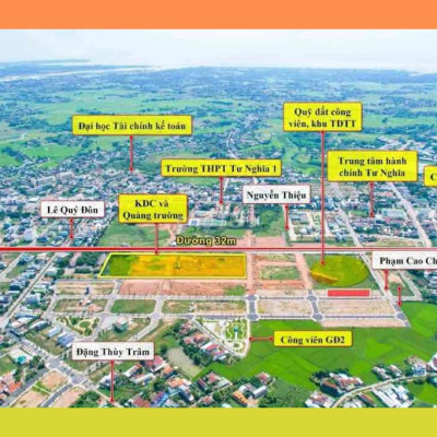 Mặt tiền đường Bích Khê trung tâm hành chính La Hà