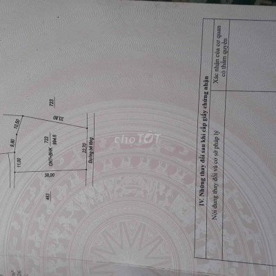 bán nhanh lô đất 1000m2 nở hậu. đường bê tông