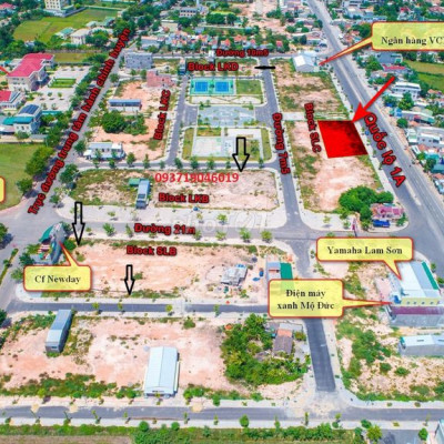 Hơn 1100m2 đất mặt tiền qlộ 1A  Mộ Đức Quảng Ngãi